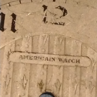 Циферблат за джобен часовник AMERICAIN WATCH стар рядък за КОЛЕКЦИЯ ЧАСТИ 43038, снимка 3 - Антикварни и старинни предмети - 44725103
