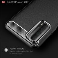 Huawei P Smart 2021 - Удароустойчив Кейс Гръб CARBON, снимка 2 - Калъфи, кейсове - 31004259