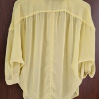 Лятна жълта блуза, дамска, снимка 2 - Блузи с дълъг ръкав и пуловери - 42861711