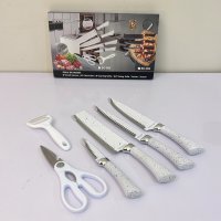 Комплект кухненски ножове Zepter 6 в 1 с белачка и ножици, снимка 11 - Прибори за хранене, готвене и сервиране - 40779896