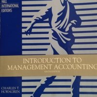 Introduction to management accounting Prentice hall internacional edition. Ninth Edition, снимка 1 - Специализирана литература - 31791133