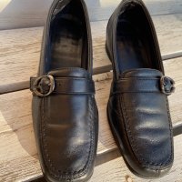 Италиански черни дамски обувки Frau естествена кожа номер 37, снимка 4 - Дамски ежедневни обувки - 31709203