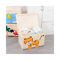 3890  Сгъваема кутия за съхранение на детски играчки с капак, снимка 8 - Други - 44615376