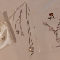 Колие  Сваровски и Swan pearls, снимка 2 - Бижутерийни комплекти - 31040562