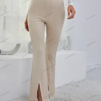 Дамски панталон с широки крачоли и висока талия, 3цвята - 023, снимка 11 - Панталони - 39259327