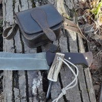 Нож ръчна изработка - 65Г, кания - кайдекс, снимка 14 - Ножове - 42236507