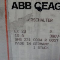 защитен превключвател ABB GEAG Ex23, снимка 10 - Резервни части за машини - 34452149