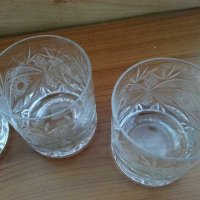 Кристални чаши за уиски, снимка 4 - Антикварни и старинни предмети - 29702736