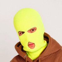 Зимна шапка маска - Yellow Neon Balaclava, снимка 2 - Шапки - 30397935