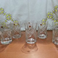 Кристални чаши за вода серия Зорница , снимка 1 - Антикварни и старинни предмети - 44465936