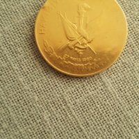 Доларов медальон -позлатен сребърен 1/2 долар 1968  в обков, снимка 4 - Нумизматика и бонистика - 34033717