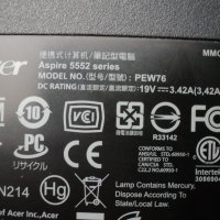 Acer Aspire – 5552/PEW76, снимка 9 - Части за лаптопи - 31629733