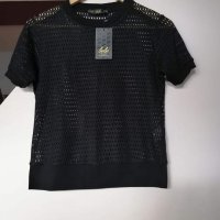 Нова блузка черно/s, снимка 1 - Тениски - 42039927