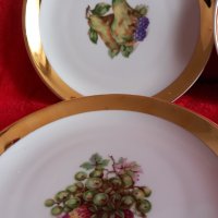 6 броя красиво декорирани и богато позлатени чинии, снимка 5 - Чинии - 39665049