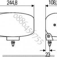 Комбо Халоген + LED spot тип Hella , 24V , снимка 2 - Аксесоари и консумативи - 35073522