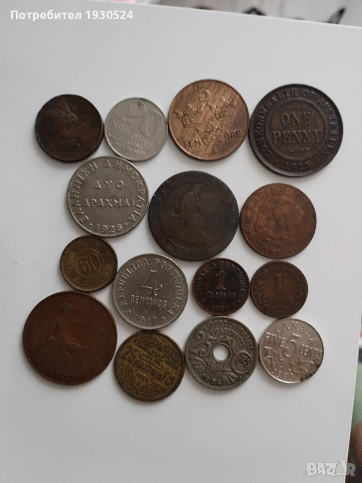 Лот стари монети от целия свят, снимка 1