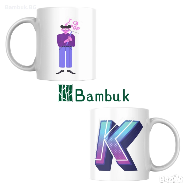 Чаша ,,Аз обичам К-POP”, снимка 1