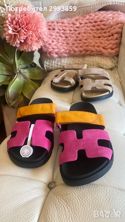 Чехли ЕРМЕС н.37* Hermes chypre sandals, снимка 1