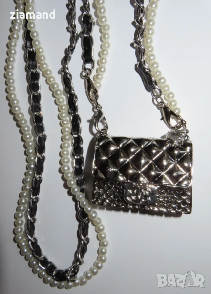 Малка чантичка аксесоар сребриста, снимка 1