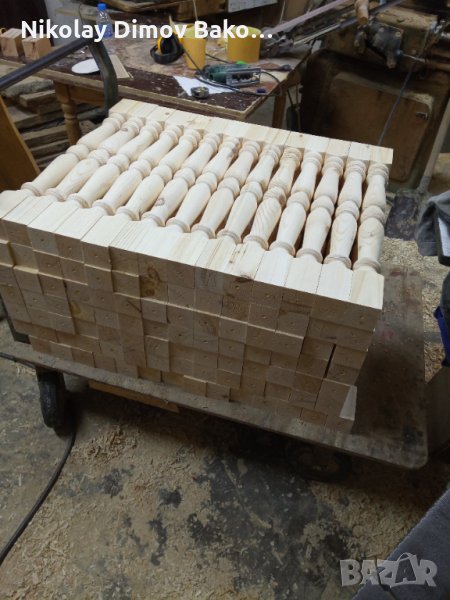 Дървени балюстри за парапет, снимка 1