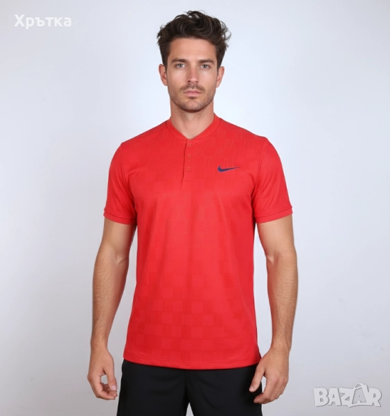 Nike Tennis Court Advantage - Оригинална мъжка тениска с яка р-р L, снимка 1