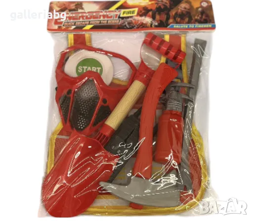 🧯 Детски пожарникарски комплект Emergency Fire Set 🚒🔥, снимка 1