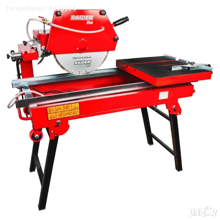 Професионална електрическа машина за рязане на строителни материали, плочки, тухли, камък и други Ra, снимка 1