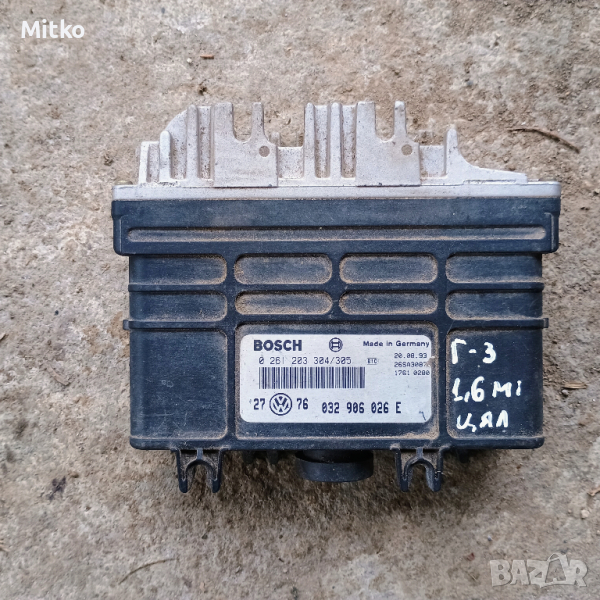 Компютър - ECU За Фолксваген Голф 3 1.6Моно / VW Golf 3 1.6Mi, снимка 1