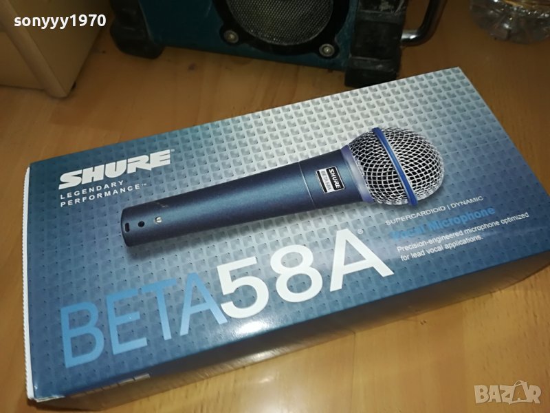 SHURE BETA 58A-МИКРОФОН БЕЗ БУТОН 1307221401, снимка 1