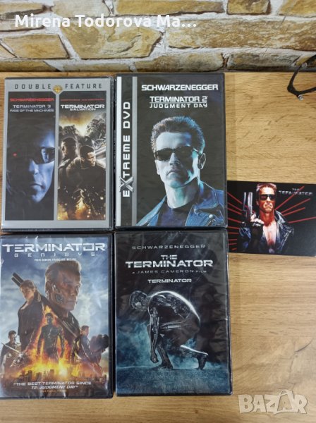 Terminator / Терминатора всичките 5 филма комплект 4 DVD-та + картичка, снимка 1