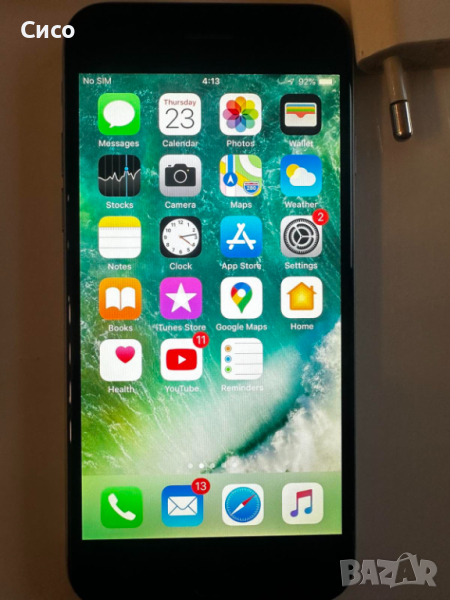 iPhone 6 - 64GB, зарядно с кабел и оригиналната кутия , снимка 1