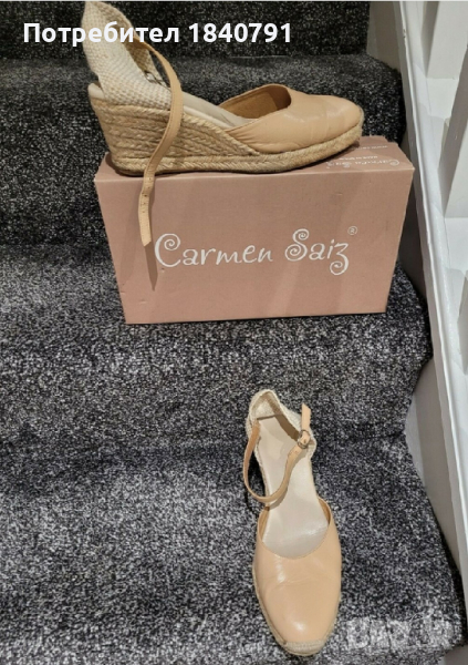 Сандали CARMEN SAIZ – на платформа, еспадрил, №40, снимка 1