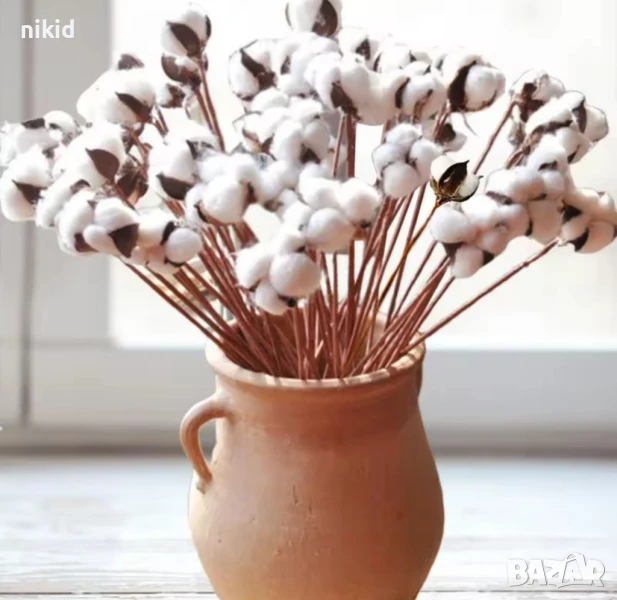 клон клонка клонки клони Натурален памук за аранжиране украса декор изкуствени цветя, снимка 1