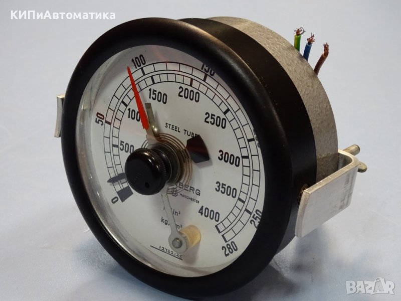 Ел. контактен Манометър Budenberg 280 kg/cm2 Ø100 mm, снимка 1