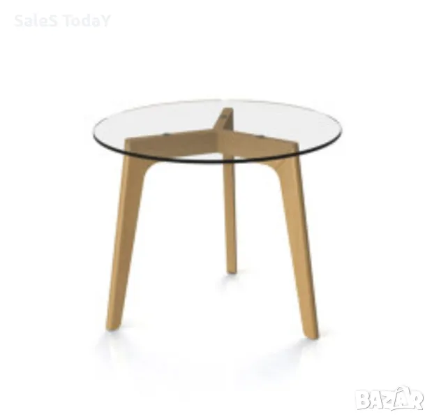 Маса със стъклен плот, Холна масичка, Помощна, до 5кг, 50* 45см, снимка 1