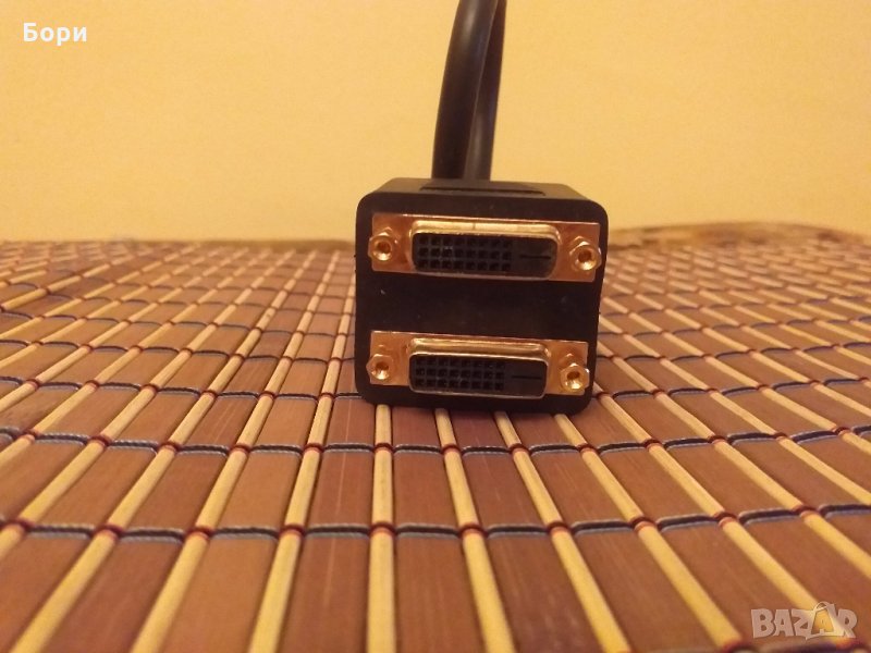 Кабел DVI-D мъжко към 2 х DVI-D женско, снимка 1