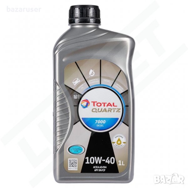 Двигателно масло TOTAL 10W40 Quartz Diesel 7000 1л., снимка 1