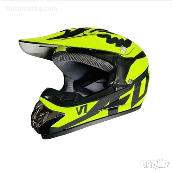 Детска каска за мотор Automat, Кросова, 0111, S, M и L размер, Неон, снимка 1