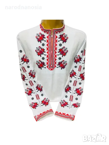 МЪЖКА РИЗА С БРОДИРАНА ШЕВИЦА - Модел 27, снимка 1