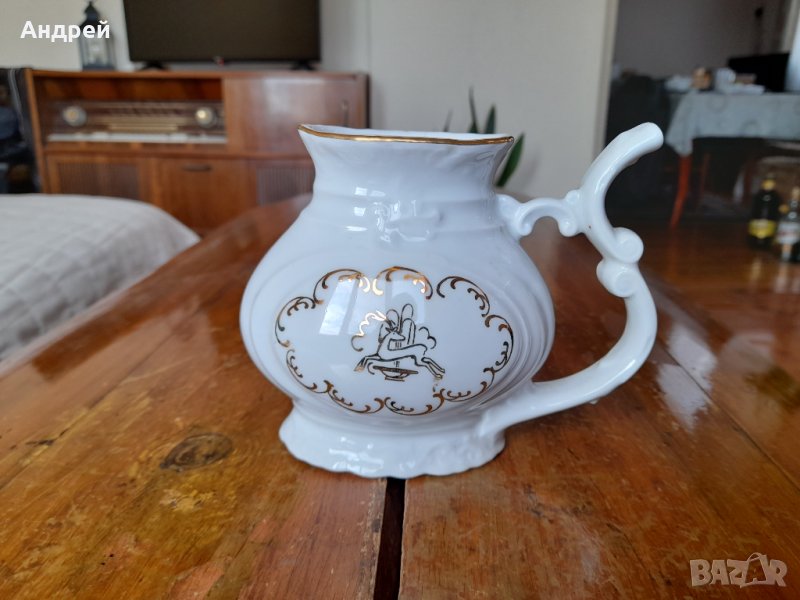 Стара порцеланова кана,каничка #31, снимка 1