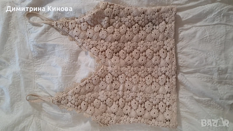 бюстие HM ,екрю ,дантела S, снимка 1