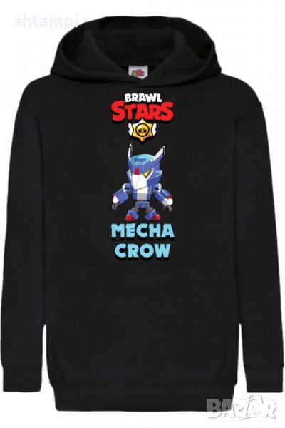 Детски Суитчър/Суитшърт Mecha Crow,Brawl Stars,Игра,Подарък,Изненада,Забавление,Рожден Ден, снимка 1