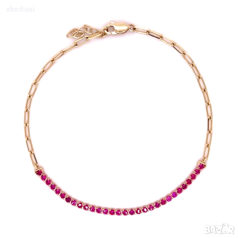 Златна дамска гривна 1,90гр. 19,5см. 14кр. проба:585 модел:36336-6, снимка 1