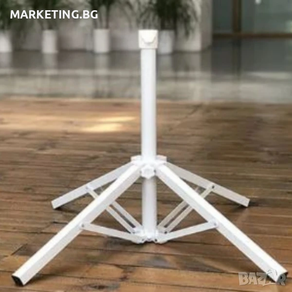 Сгъваема метална стойка за чадър Muhler UV-2068 – стабилност и удобство навсякъде, снимка 1