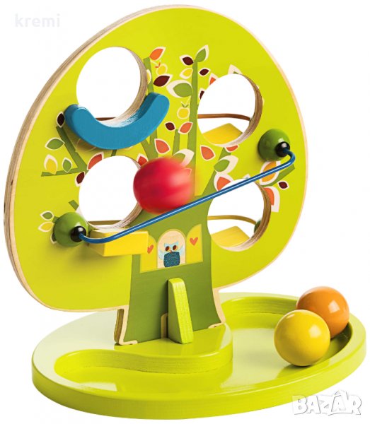 НОВА! Дървена писта с 3 топки Ролбан, снимка 1