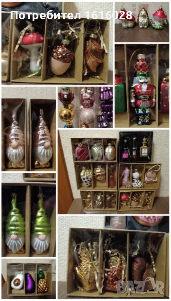 Красиви стъклени играчки за елха., снимка 1