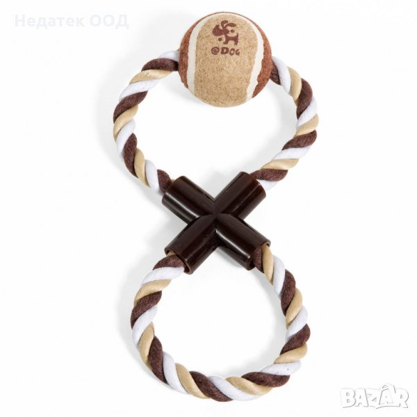 Въже с топка, 24 см, многоцветно, снимка 1