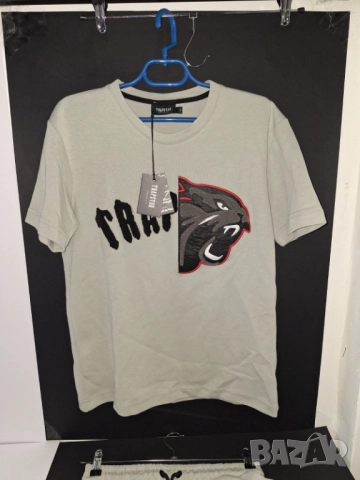 Trapstar спортен екип РАЗПРОДАЖБА Трапстар Сив Екип Памук, снимка 4 - Спортни дрехи, екипи - 52454837