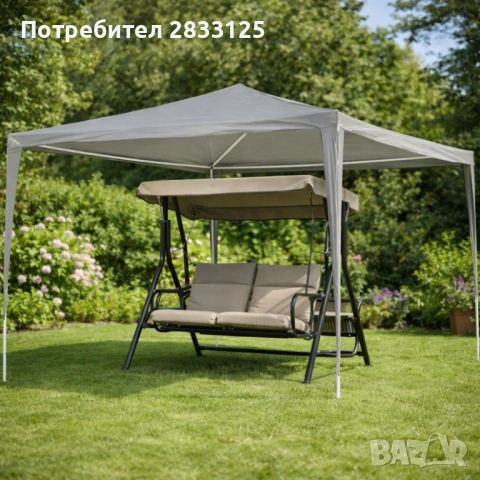 Просторна градинска шатра - стабилна конструкция и водоустойчива рамка, снимка 7 - Оранжерии - 53878901