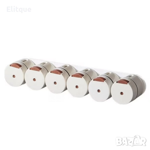 Магнитни стъклени буркани за подправки 6 броя – Стилен комплект за подредена кухня, снимка 2 - Други - 52750030